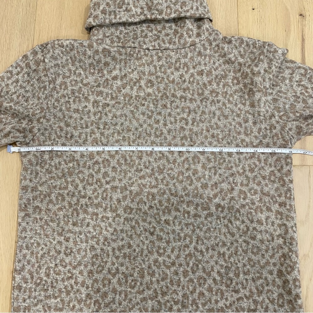 Zara | Leopard Print Brown Turtleneck Longsleeve Top 🤎 - Picture 5 of 7